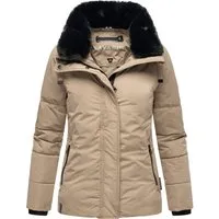 Navahoo Damen Winterjacke Frostii XIV mit abnehmbarem Kunstfellkragen - Funktionsjacke mit wasserabweisender Funktion und kuscheligem Fleece-Innenfutter, ideal für kalte Tage und winterliche Spaziergänge.
