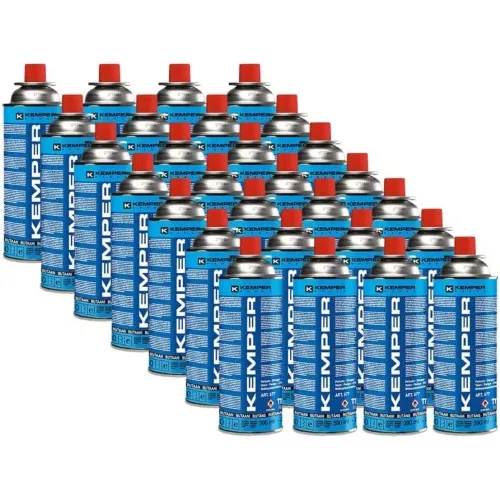 28er Set KEMPER Gaspatronen Butan mit Ventil 227 g