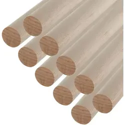 SO-TECH® Kleiderstange aus Buche, 80 cm, 10er Set von SO-TECH