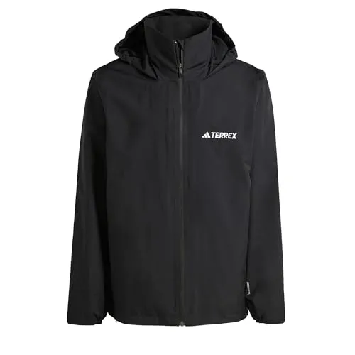 ADIDAS TERREX MT ESS 2L R JKT Herren Outdoorjacke XXL schwarz - Funktionsjacke für Herren, wasserdicht und atmungsaktiv mit CLIMAPROOF-Technologie für optimalen Schutz bei Regen und Wind – ideal für aktive Tage im Freien.