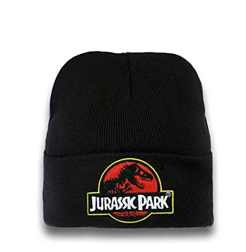 LOGOSHIRT Beanie Jurassic Park – Originaldesign für Fans - Beanies mit lizenziertem Jurassic Park-Logo, perfekt kombinierbar und aus robustem Material für hohe Stabilität und Formbeständigkeit.