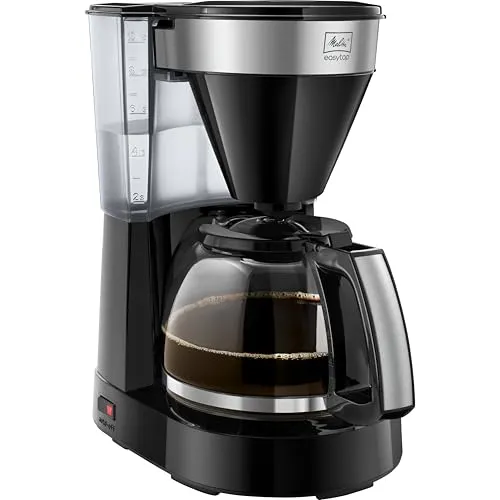 Easy II Top black Kaffeemaschine - Kaffeemaschine für 10 Tassen, elegant in Schwarz mit rostfreien Stahlakzenten, ideal für den täglichen Genuss.