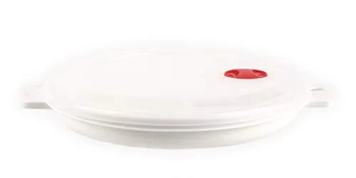 HEIDRUN Microwellen-Teller mit Deckel 1 l