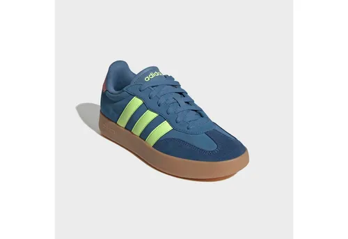 Adidas Barreda Damen - Blau - Stylische adidas Barreda Schuhe mit strapazierfähigem Obermaterial aus Synthetik und Wildleder. Gummi-Cupsohle für optimalen Grip, ideal für Alltag und Freizeit.