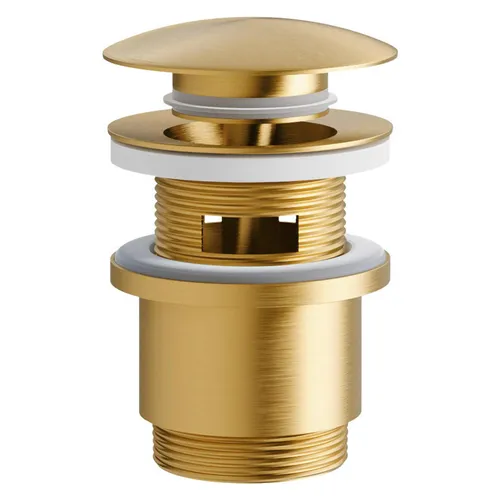 CHRIS BERGEN Ablaufgarnitur mit Staufunktion - Chrom, Schwarz matt, Brushed Gold - Ablaufgarnituren, verschließbar und elegant in drei stilvollen Farben für ein modernes Baddesign.