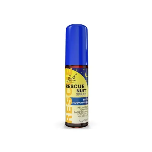 Unbekannt Bach Rescue Nacht-Spray Alkohol-Frei für Natürlicher Schlaf 20ml (1er Pack)