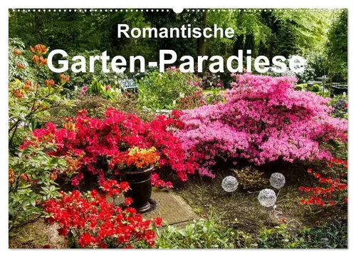 Heinz E. Hornecker | Romantische Garten-Paradiese (Wandkalender 2026 DIN A2...