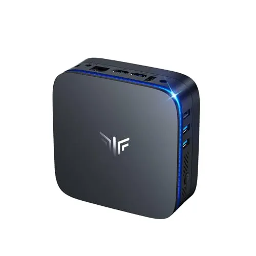 NiPoGi AK1PLUS Mini PC Ιntel 12th Gen Alder Lake-Ν N95(Max 3,4GHz) 8GB DDR4 256GB M.2 SSD,Mini Computer mit 4K@60Hz UHD Dual Display/WiFi 5/BT4.2/RJ45,Micro PC für Geschäftsbüro, Schule,Heimkino