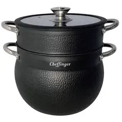 tlg Kuskus Topf 8L in schwarz von Cheffinger