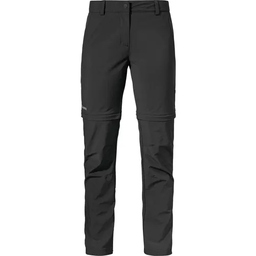Schöffel Pants Ascona Zip Off schwarz (9990) 40 - Wanderhose für Damen mit abzipbaren Hosenbeinen, 4-Wege-Stretch für optimale Bewegungsfreiheit und wasserabweisendem Material – ideal für jedes Wetter!