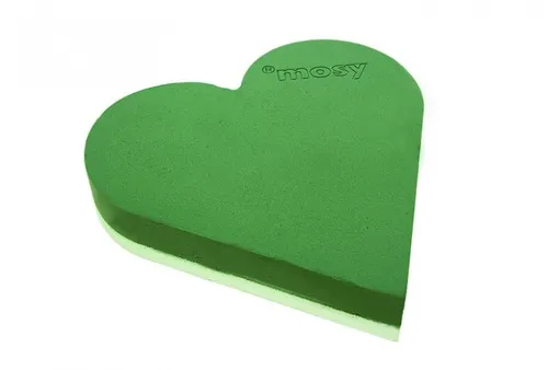 Steckschaum-Herz 45 cm - Ideal für kreative Blumengestecke - Steckmassen & Grundformen - Hochwertiger, geschlossener Steckschaum für langlebige und frische Blumenarrangements in Herzform.