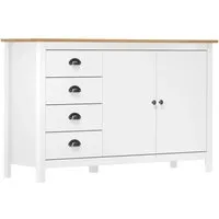 vidaXL Kiefernholz Massiv Sideboard mit 4 Schubladen von vidaXL