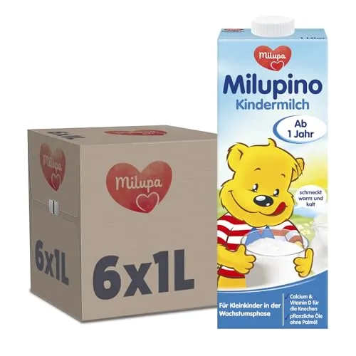 Milupa Milupino Kindermilch trinkfertig (6x1L), ab 1 Jahr, für Kleinkinder in der Wachstumsphase