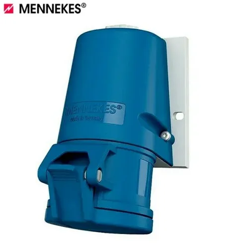 MENNEKES Wanddose 27001 3-polig 230V 16A blau Caravan Camping Wandsteckdose