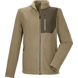 killtec KOW 105 MN Fleece Jacket taupe (00271) L - Herren Midlayer und Fleecejacken zum Skifahren, ideal für Herbst/Winter mit hervorragender Wärmeisolierung und praktischem Reißverschluss für hohen Tragekomfort.
