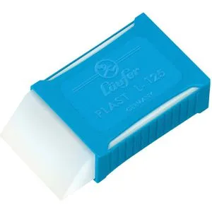 Läufer Radiergummi Plast L-125, für Blei- und Buntstifte, aus Kunststoff