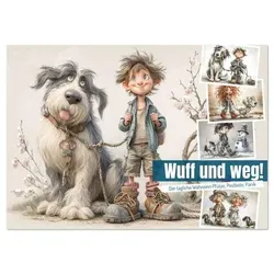 Wuff und weg! (Tischkalender 2026 DIN A5 quer), CALVENDO Monatskalender