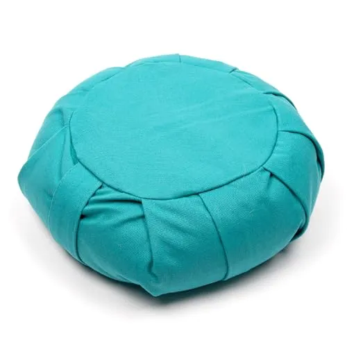 Myga Zafu Meditationskissen | Ergonomisches Sitzkissen mit Buchweizenfüllung | Abnehmbarer & Waschbarer Bezug | Natürliche Füllung | Ideal für Meditation, Yoga & Achtsamkeit | 34 cm x 12 cm