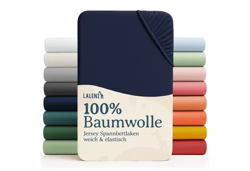 Laleni Spannbettlaken Atmungsaktives weiches und wärmendes Spannbettlaken, Baumwolle, Gummizug: rundum, (1 Stück), Kinderbett, Spielgitter, Wiege oder Stubenwagen mit Rundumgummizug