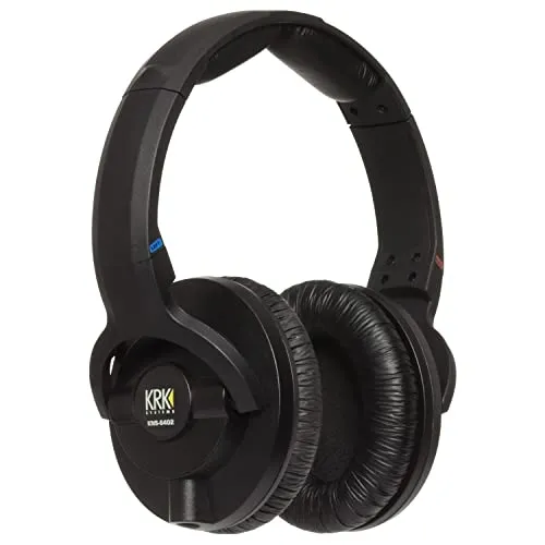 KRK KNS 6402 Studio Monitoring Kopfhörer - DJ-Kopfhörer mit 40mm Treibern für präzisen Klang und einem 2.5 m Kabel für optimale Bewegungsfreiheit im Studio.