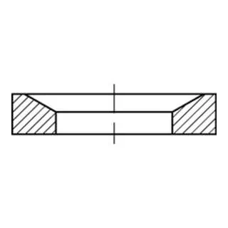 Kegelpfannen Form D DIN 6319-D Stahl gehärtet 14,2 x 24 x 5mm - Sonstige Elektroinstallationsartikel, hochwertige Kegelpfanne aus gehärtetem Stahl für sichere Verbindungen, ideal für Bolzen-Ø 12mm und Winkel von 120°.