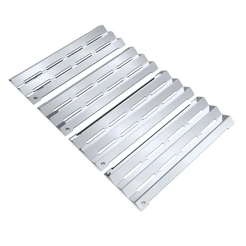 teileplus24 BR09-4-SG Gasgrill Edelstahl Brennerabdeckung kompatibel mit Napoleon Triumph T495 | Flavorizer Bars | Passgenau | Rostfrei | Brennerschutz