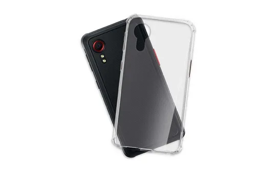 mtb more energy Smartphone-Hülle Clear Armor Case für Samsung Galaxy Xcover 5 (G525), Transparente TPU Schutzhülle Case Backcover mit Anti-Shock Verstärkung