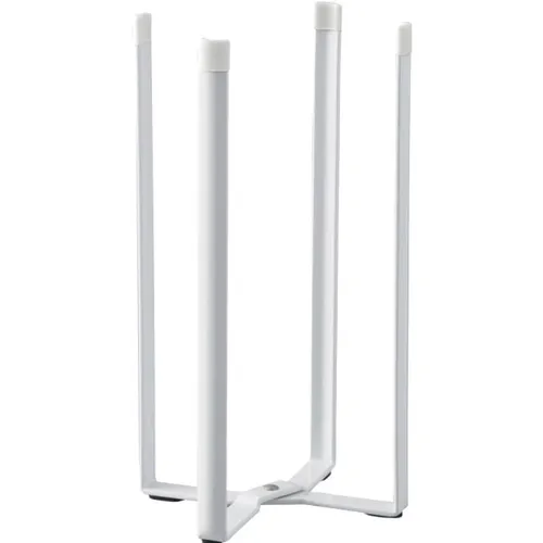 Yamazaki 6784 TOWER Mehrzweckständer für die Küche - Multifunktionaler Müllsackständer, der bis zu vier Gläser oder Flaschen hält und auch als kleiner Mülleimer dient. Platzsparendes, minimalistisches Design für einfache Aufbewahrung.