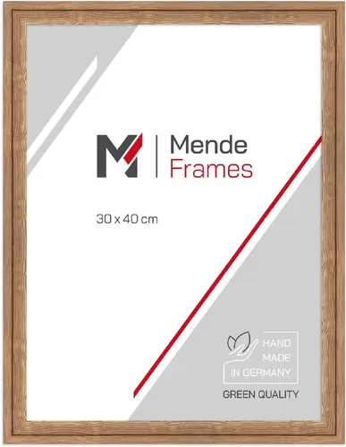 WANDStyle Wandspiegel H025, Eiche-Optik, Massivholz im Landhausstil - Vielseitiger Wandspiegel im Hoch- oder Querformat, ideal für Wohnzimmer, Schlafzimmer und Bäder. Der Holzrahmen in Eiche-Optik verleiht jedem Raum einen modernen Landhauscharme und setzt stilvolle Akzente.