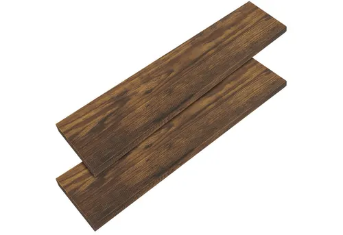 Casaria® 2X Wandregal Holz Dunkle Eiche in braun von Casaria