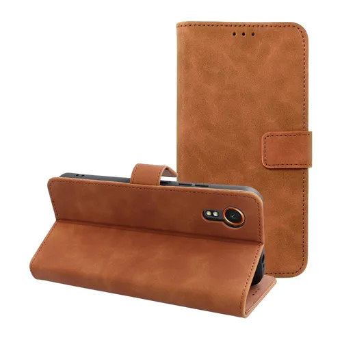 TENDER Book passend für SAMSUNG XCover 7 braun