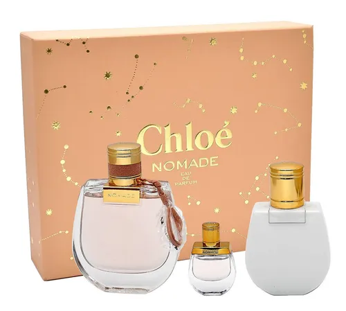 Chloe Nomade Set: 75ml Eau de Parfum + 5ml Eau de Parfum + 100ml Body Lotion - Damendüfte: Luxuriöses Set mit fruchtigen und blumigen Noten, ideal für einen langen, verführerischen Duft und samtige Haut.