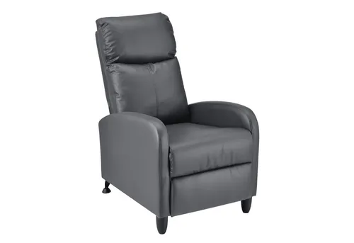 [en.casa] Polstersessel Bregenz - Verstellbarer Relaxsessel in Grau - Relaxsessel & -liegen mit verstellbarer Rückenlehne, ideal für Wohnzimmer oder Büro. Genießen Sie individuellen Komfort und einen stabilen Stand durch 4 Beine.