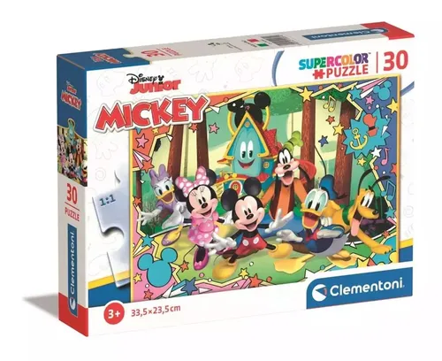 Puzzle 30 elementów. Super Kolor. Mickey Clementoni 8005125202690