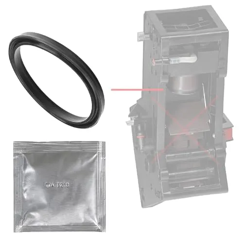 Dichtung Wartungssatz O-Ringe Lippendichtung + Fett kompatibel mit AEG Elektrolux Melitta Miele CM CVA Siemens Nivona Bosch Benvenuto Gaggenau für Brüheinheit Brühgruppe Kolben von Snapworld-Kaffee