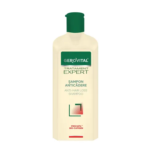 Gerovital Anti-Haarausfall Shampoo mit Procapil & Bio-Capigen – Kräftigung & Wachstum, 250 ml