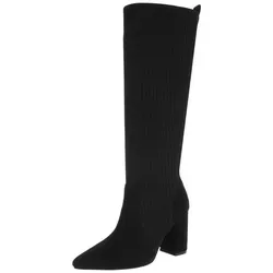 Ital-Design Damen Elegant High-Heel-Stiefel (87124682) Blockabsatz High-Heel Stiefel in Schwarz schwarz 38 EU