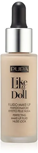 Pupa Milano Like A Doll Perfecting Make-Up Fluid SPF15 - Hochwertiges Make-Up Fluid für einen natürlichen Nude-Look. Verleiht der Haut ein makelloses Finish und bietet UV-Schutz. Ideal für alle Hauttypen und perfekt für den täglichen Einsatz.
