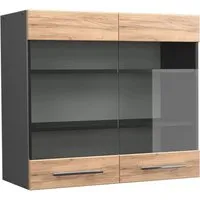 Vicco Glashängeschrank Fame-Line in braun von Vicco