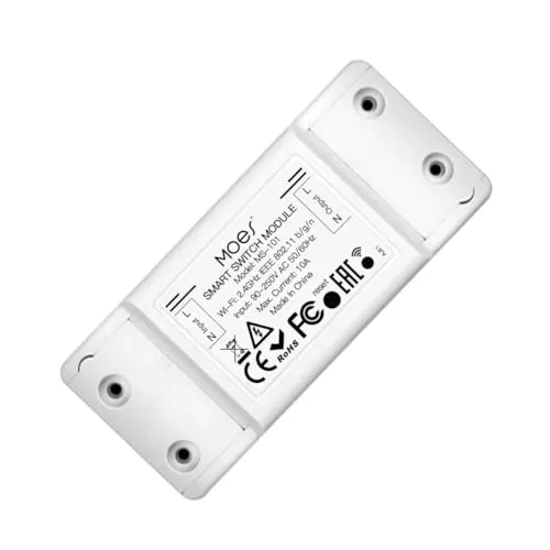 MOES Tuya WLAN Intelligentes Lichtschalter Modul Universal Breaker, Smart Timer WiFi Wireless Fernbedienung, Funktioniert mit Alexa Echo/Google Home, Smart Life App Smart Home