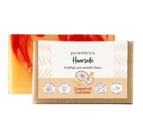 puremetics Haarseife Haarseife - Grapefruit-Zypresse 75g