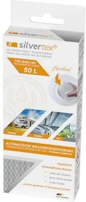 WM Aquatec Silvertex Wasserkonservierung 50 Liter - Wasserentkeimung, schützt Wasser bis zu 6 Monate automatisch vor Wiederverkeimung und Biofilmbildung ohne Dosieraufwand.