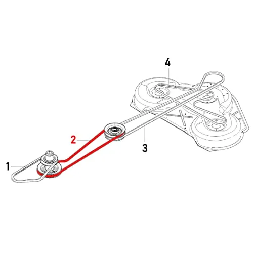 Wolfbelt Keilriemen 589533501 passend für Husqvarna Rider R 418Ts, R 418Ts AWD, PR 17, PR 17 AWD
