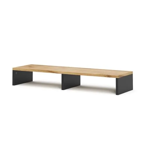 Vicco Schreibtisch Tomy, Anthrazit/Goldkraft Eiche - Moderner Schreibtisch in Anthrazit/Goldkraft Eiche, ideal für effizientes Arbeiten mit einer praktischen Höhe von 12 cm und einer Breite von 80 cm.