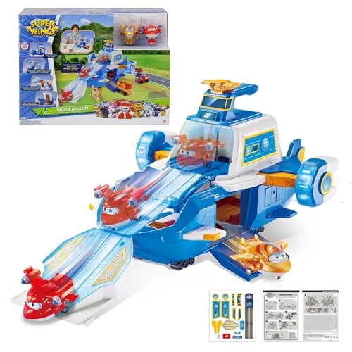 Super Wings Spielset Airport World mit Transform-a-Bots