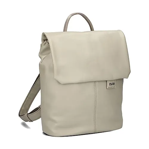 Zwei Damen City-Rucksack Mademoiselle.M MR8 4 Liter - Eleganter Damenrucksack mit wasserabweisendem Kunstleder, gepolstertem Trennfach und sicherem Magnetverschluss – ideal für den Alltag.