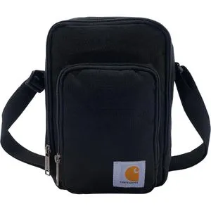 Carhartt Crossbody Zip Bag B0000511 - Schwarz - Wasserabweisende Umhängetasche aus robustem 600 Denier DWR Polyester mit praktischem Hauptfach und Schlüsselanhänger, ideal für den täglichen Gebrauch.