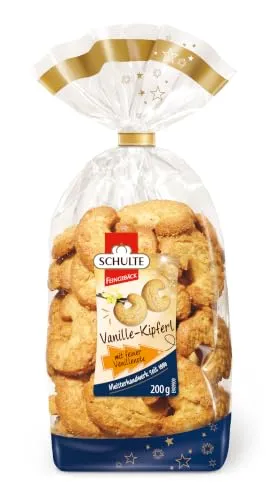 Schulte Vanille-Kipferl 200 g Mürbegebäck & Vanille Weihnachtsgebäck