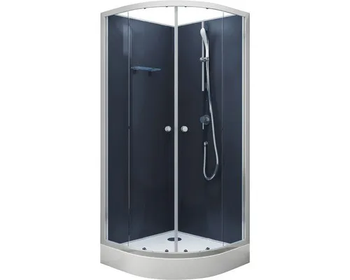 Produktbild Aurlane BLUE RIVER Komplettdusche 85 x 85 x 195 cm silbergrau