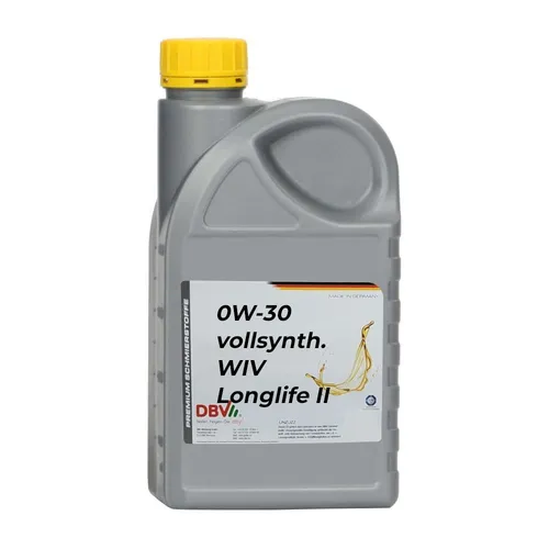 DBV 0W/30 Vollsynthetisches Motoröl für VW WIV Longlife II
